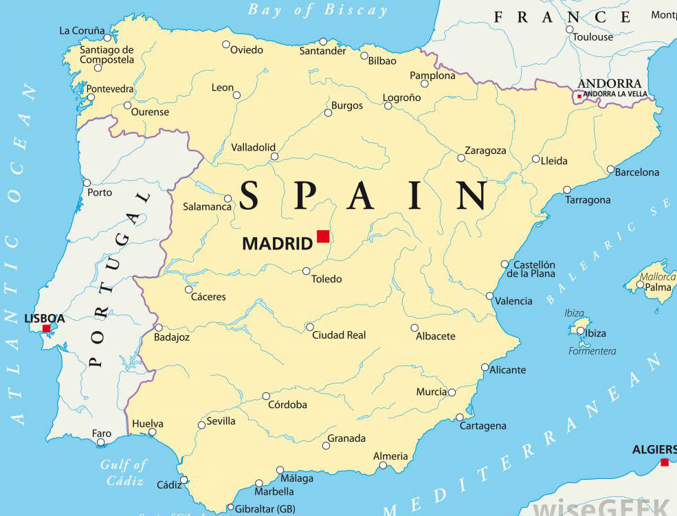 BRIEFING Iberia Offers Cross Sector Investmen PropertyEU   Map Of Iberian Peninsula RS 